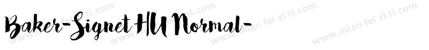 Baker-Signet HU Normal字体转换